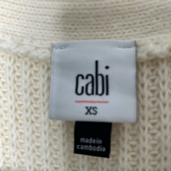 Cabi Book Club Cardigan Ivory size XS Women's‎ clothing - Picture 5 of 8